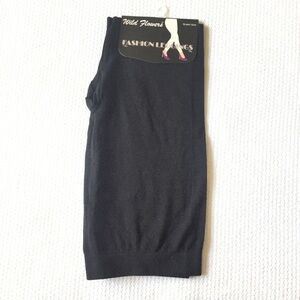 Wild flowers Fashion Leggings Black Size L